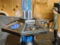Capaldi's Console 3d printed Smith/Capaldi Tardis Console 5inch figures | Tardis Builders
