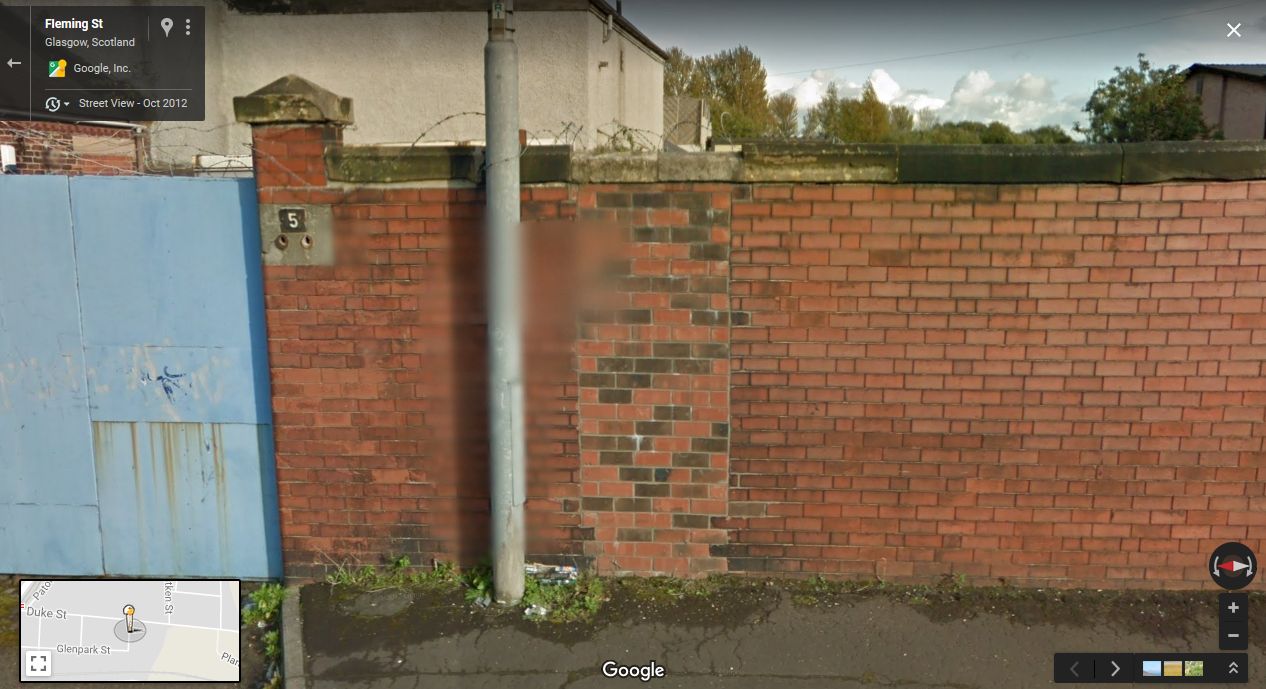 C31--Recovered Glasgow Mark 2 Box original location - Streetview 2012--Close on Site.JPG