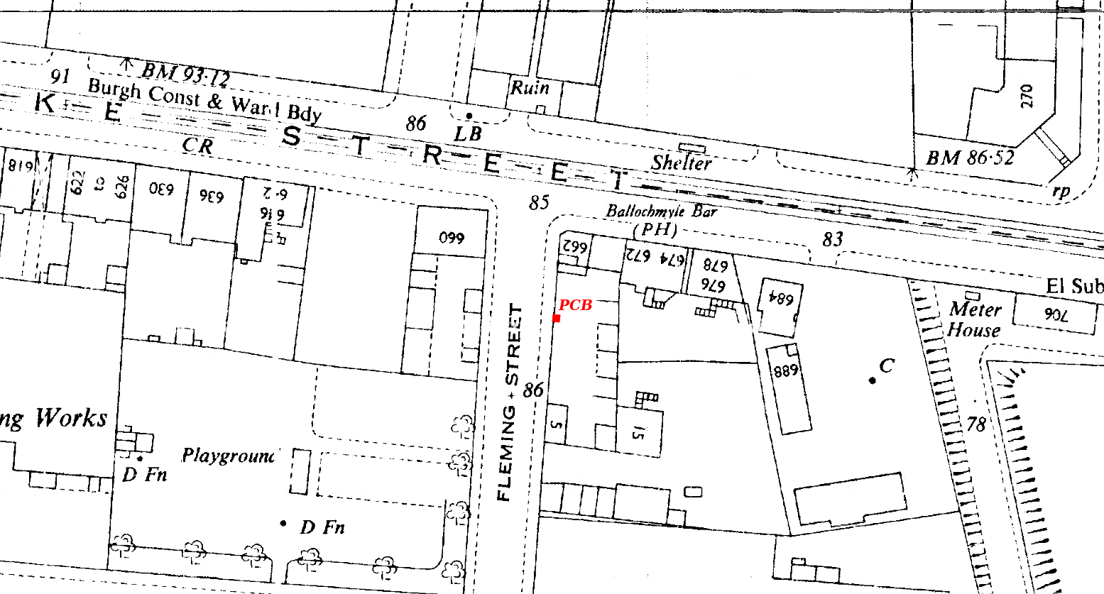 C31--Glasgow Mark 2-Fleming St at Duke St--1951-1954 OS Map Extract 1-1250 (Site in red).png
