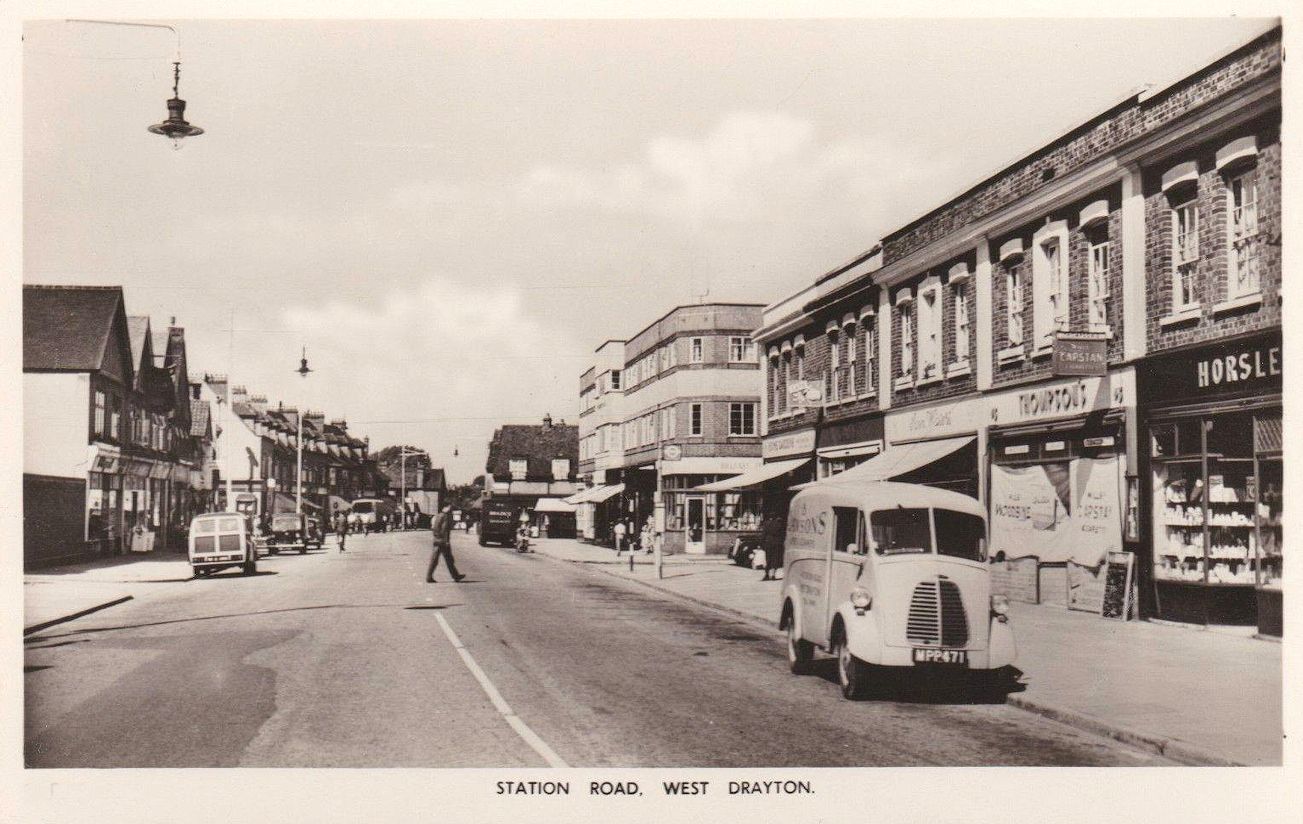 X63 Northwest corner of junction of Station Road and Ferrers Road, West Drayton (c1950's).jpg