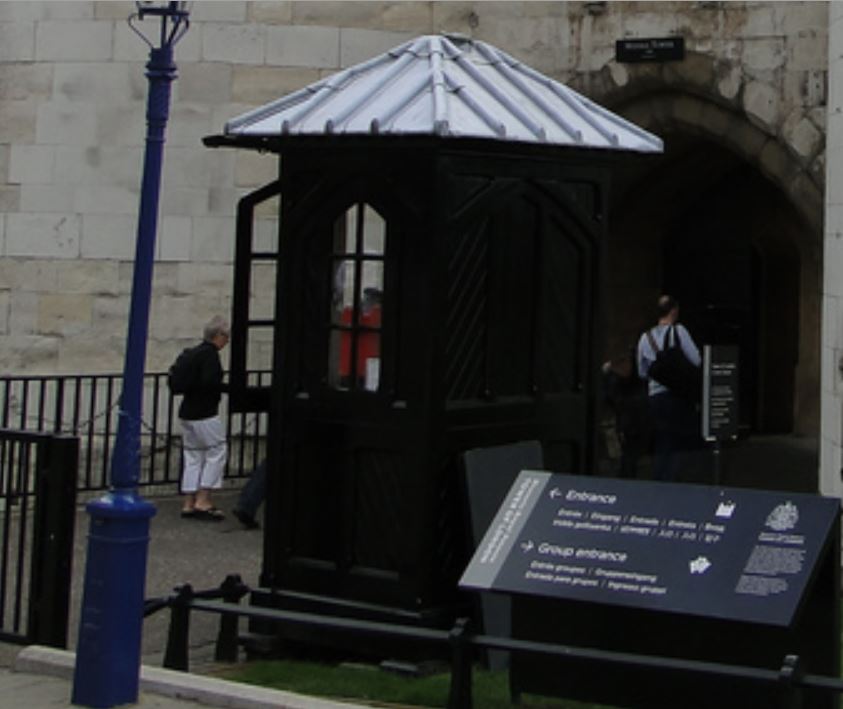 Tower of London Gate Guard Post - 3-Blowup.JPG