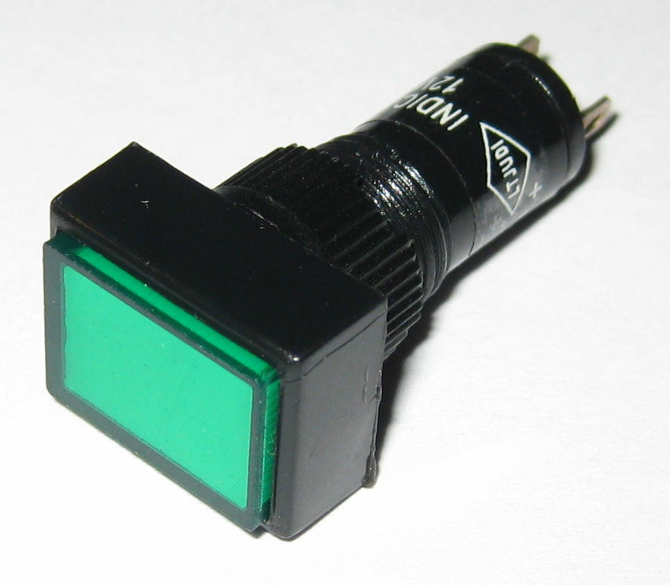 Panel Mount Rectangular LED Indicator - Green - Plastic Case - 3 to 12 V DC.jpg