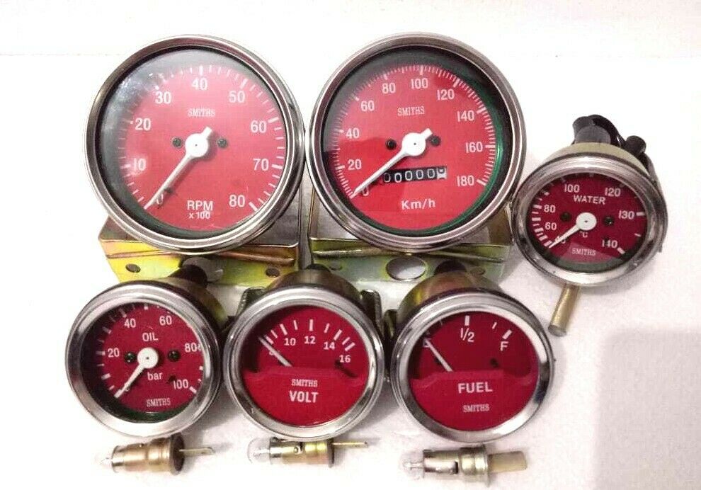 Smiths-52mm-Kit-RED Temp-Oil Fuel Volt Gauge Mph Speedometer Tachometer-Replica.jpg