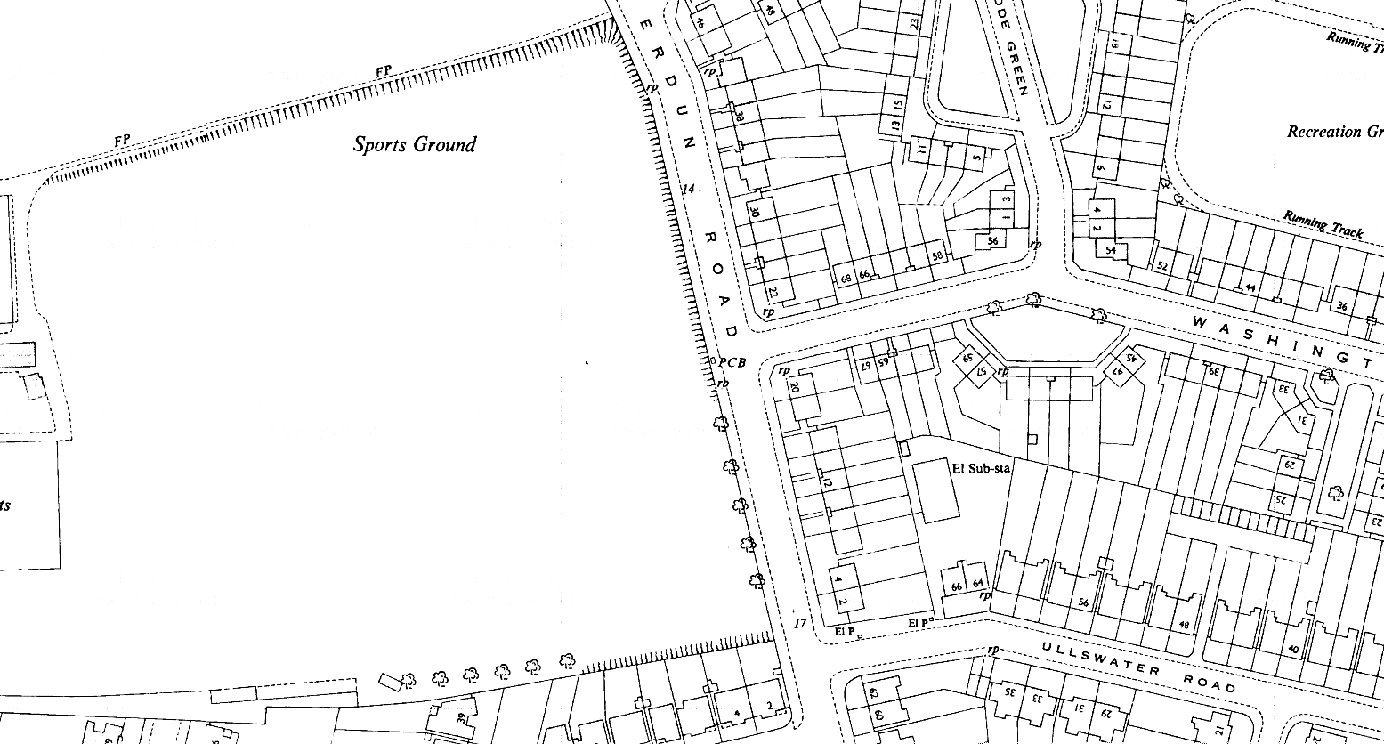 V21--Verdun Road, Castelnau Box--1952 OS map extract 1-1250.png