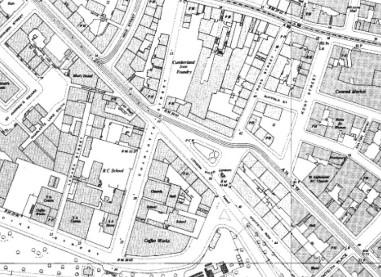 London_Road_at_Monteith_Row-A8-OS_MapExtract-(1952-1954).JPG