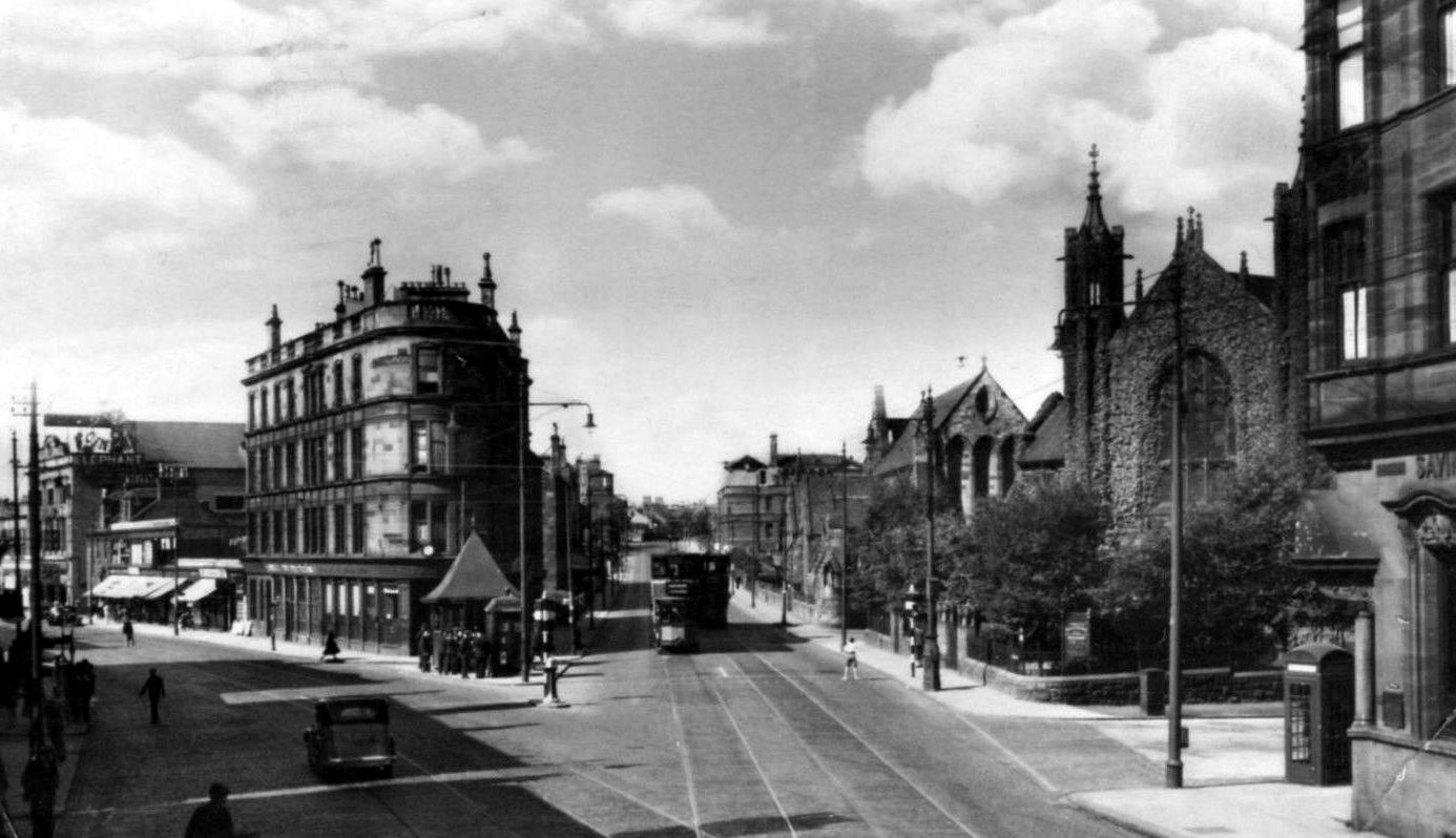 D31--Old Photograph Shawlands Cross Glasgow Scotland.JPG