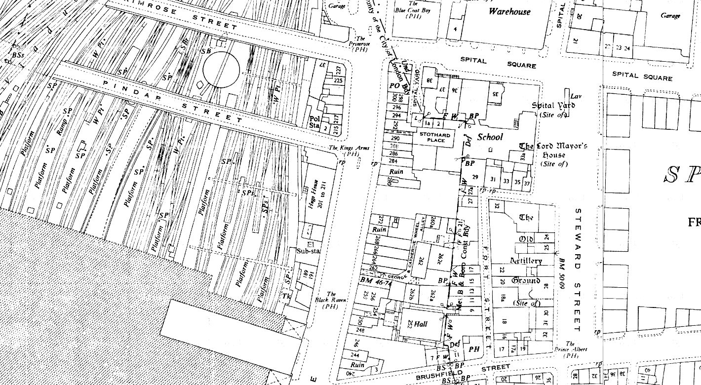 CoL 5--Bishopsgate-Pindar Street--OS Map Extract (1948-1952--1-1250).JPG